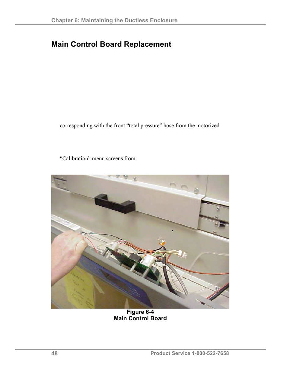 Main control board replacement | Labconco Paramoun Ductless Enclosures 69636 Series, 6' Widths User Manual | Page 53 / 80