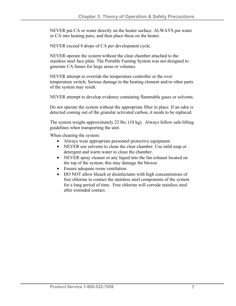 Labconco CAptureTMPortable Fuming System 3420024 User Manual | Page 11 / 29
