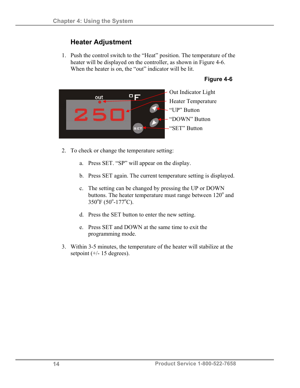 Heater adjustment | Labconco CAptureTMPortable Fuming System 3420024 User Manual | Page 18 / 29
