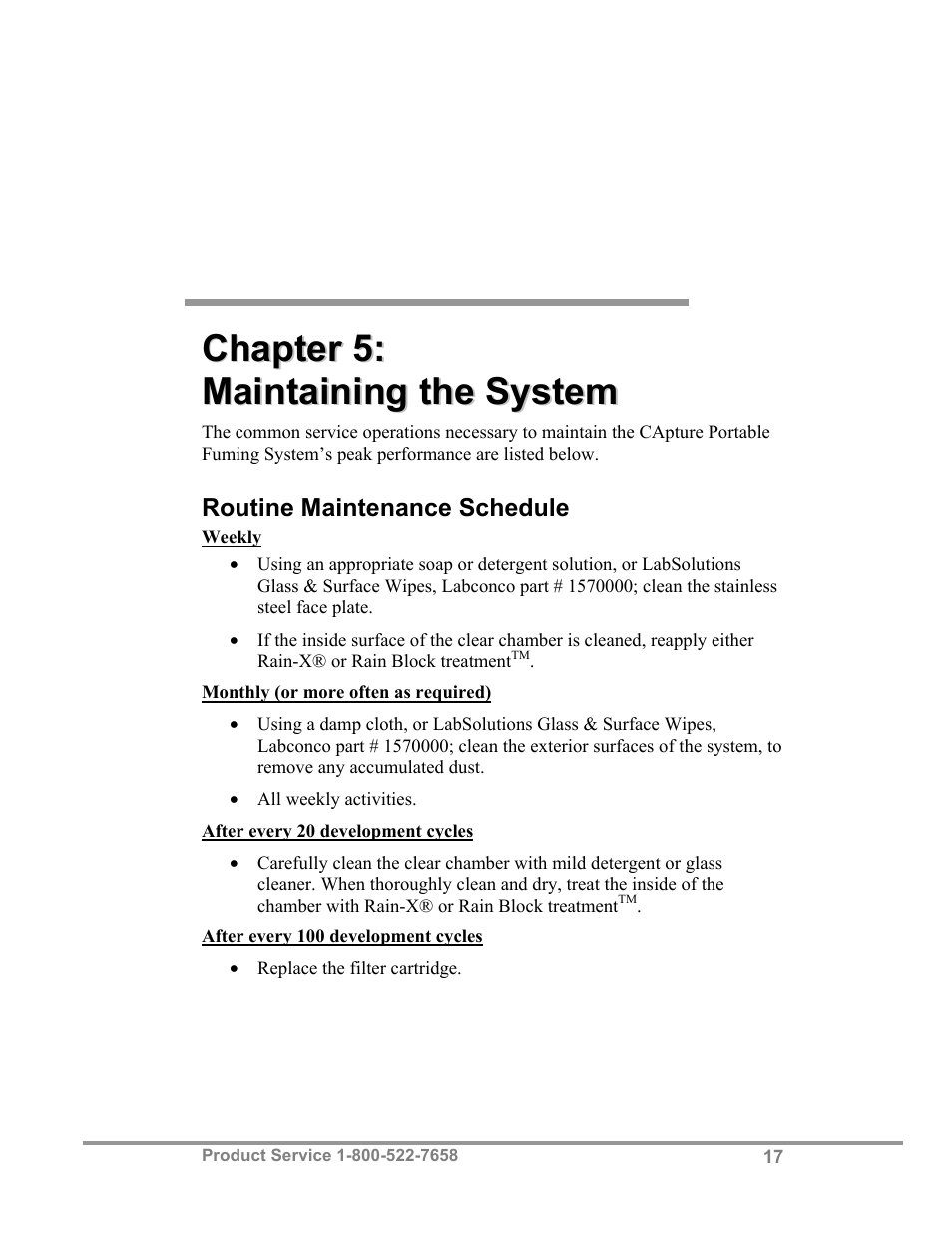 Labconco CAptureTMPortable Fuming System 3420024 User Manual | Page 21 / 29