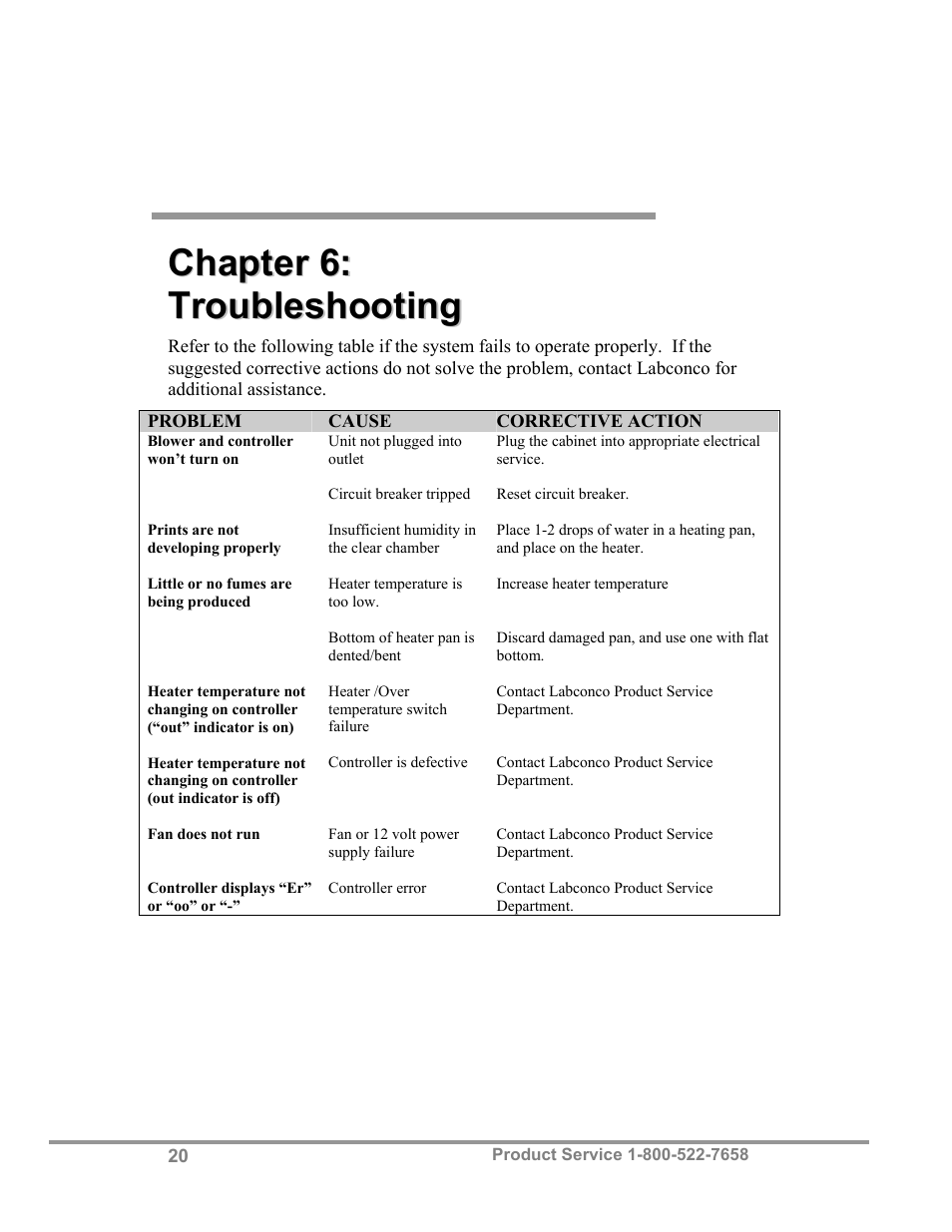 Labconco CAptureTMPortable Fuming System 3420024 User Manual | Page 24 / 29