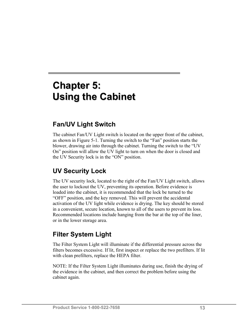 Labconco Protecto Series Evidence Drying Cabinets 3390001 User Manual | Page 17 / 33