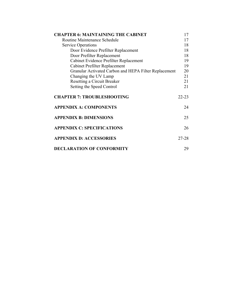 Labconco Protecto Series Evidence Drying Cabinets 3390001 User Manual | Page 4 / 33