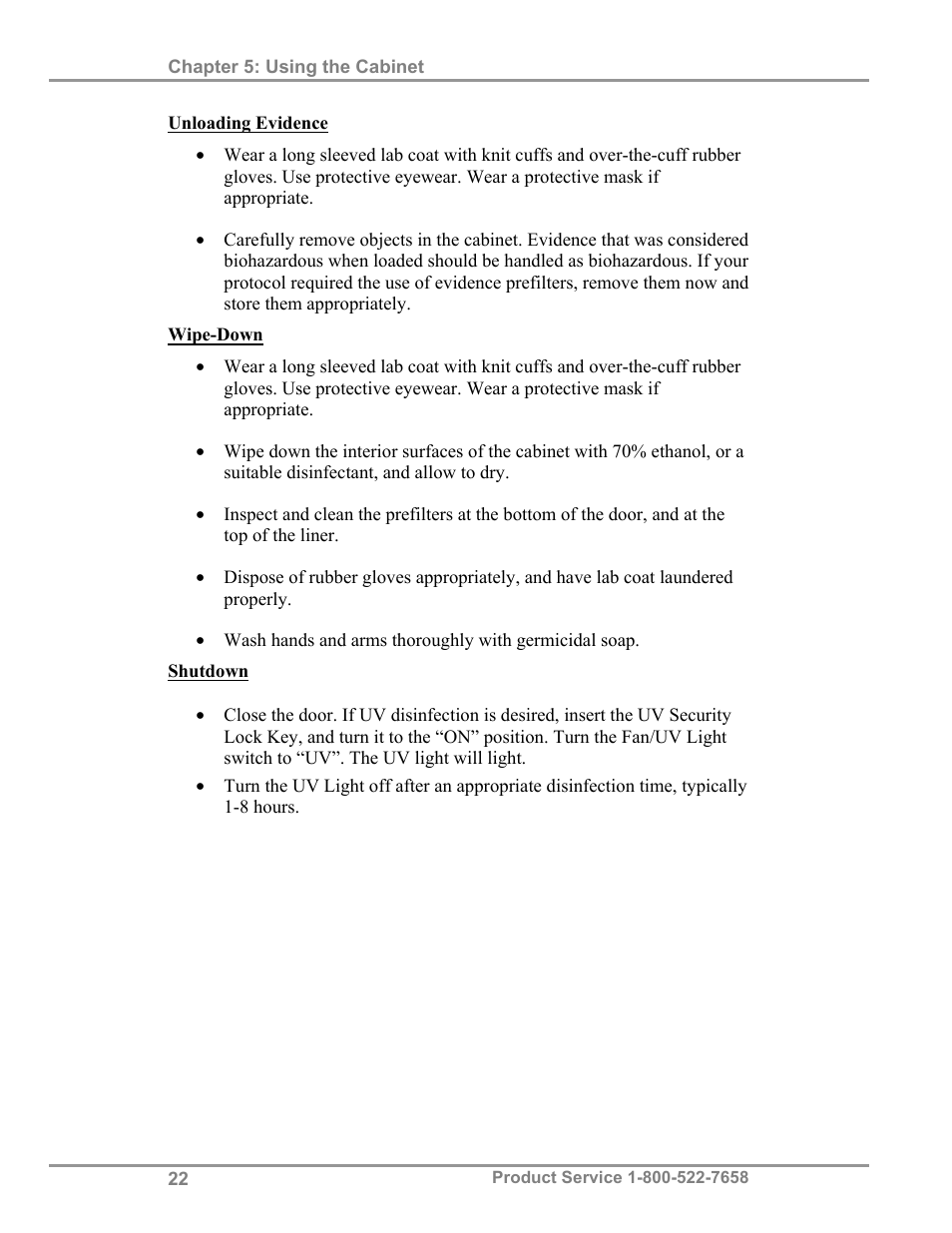 Labconco Protecto Series Evidence Drying Cabinets 3400004 User Manual | Page 26 / 43