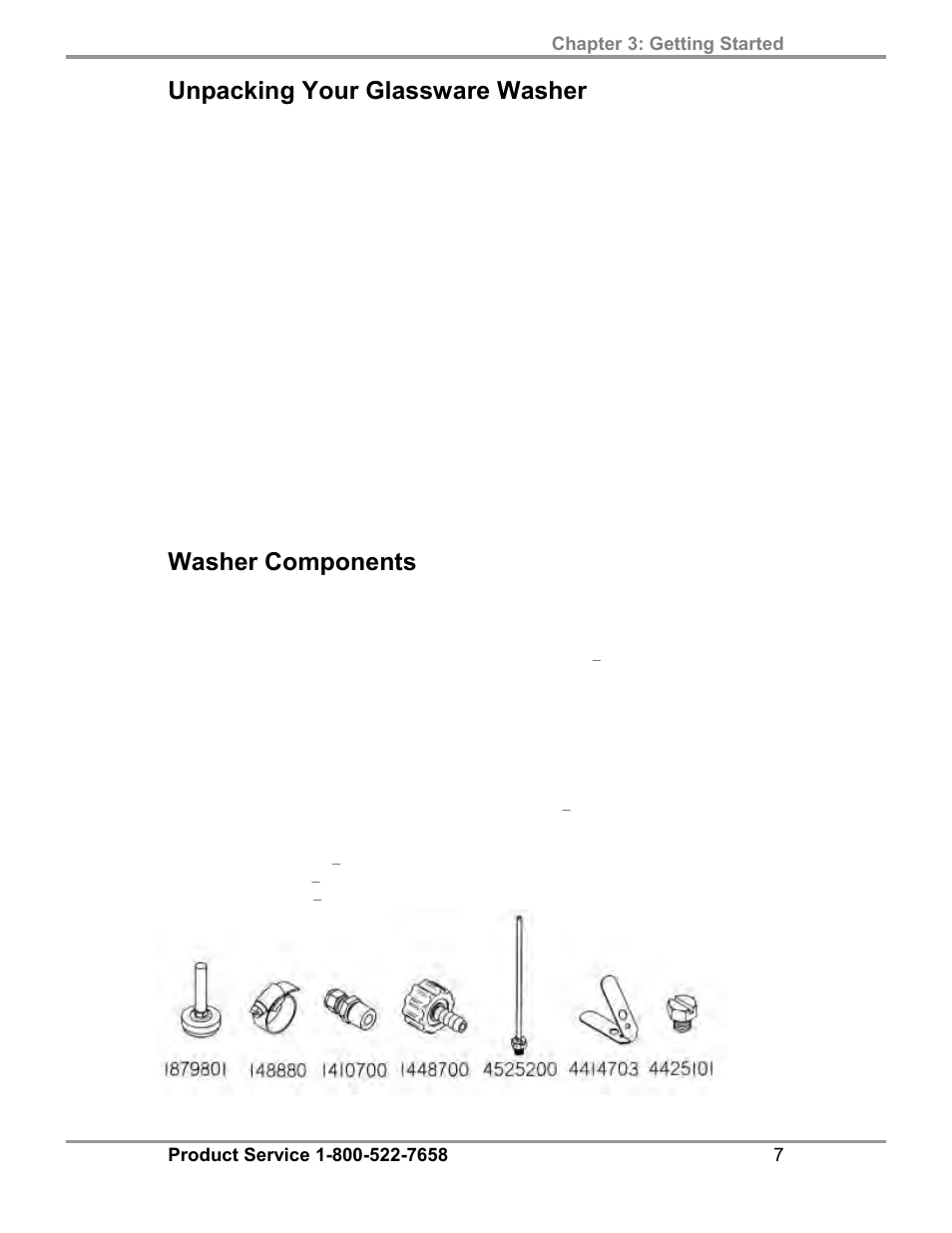 Unpacking your glassware washer, Washer components | Labconco FlaskScrubber Vantage Series Glassware Washers 4540031 User Manual | Page 11 / 74