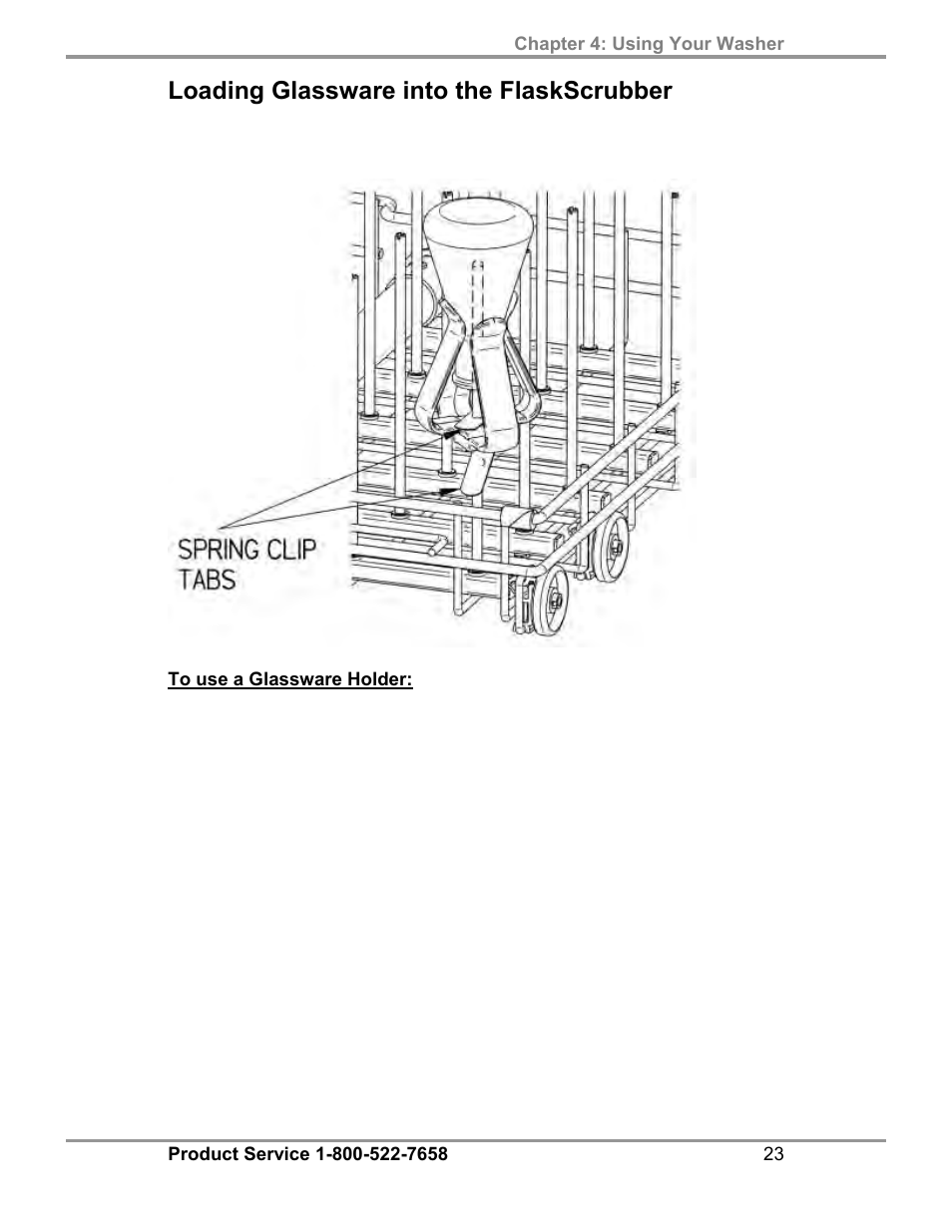 Loading glassware into the flaskscrubber | Labconco FlaskScrubber Vantage Series Glassware Washers 4540031 User Manual | Page 27 / 74