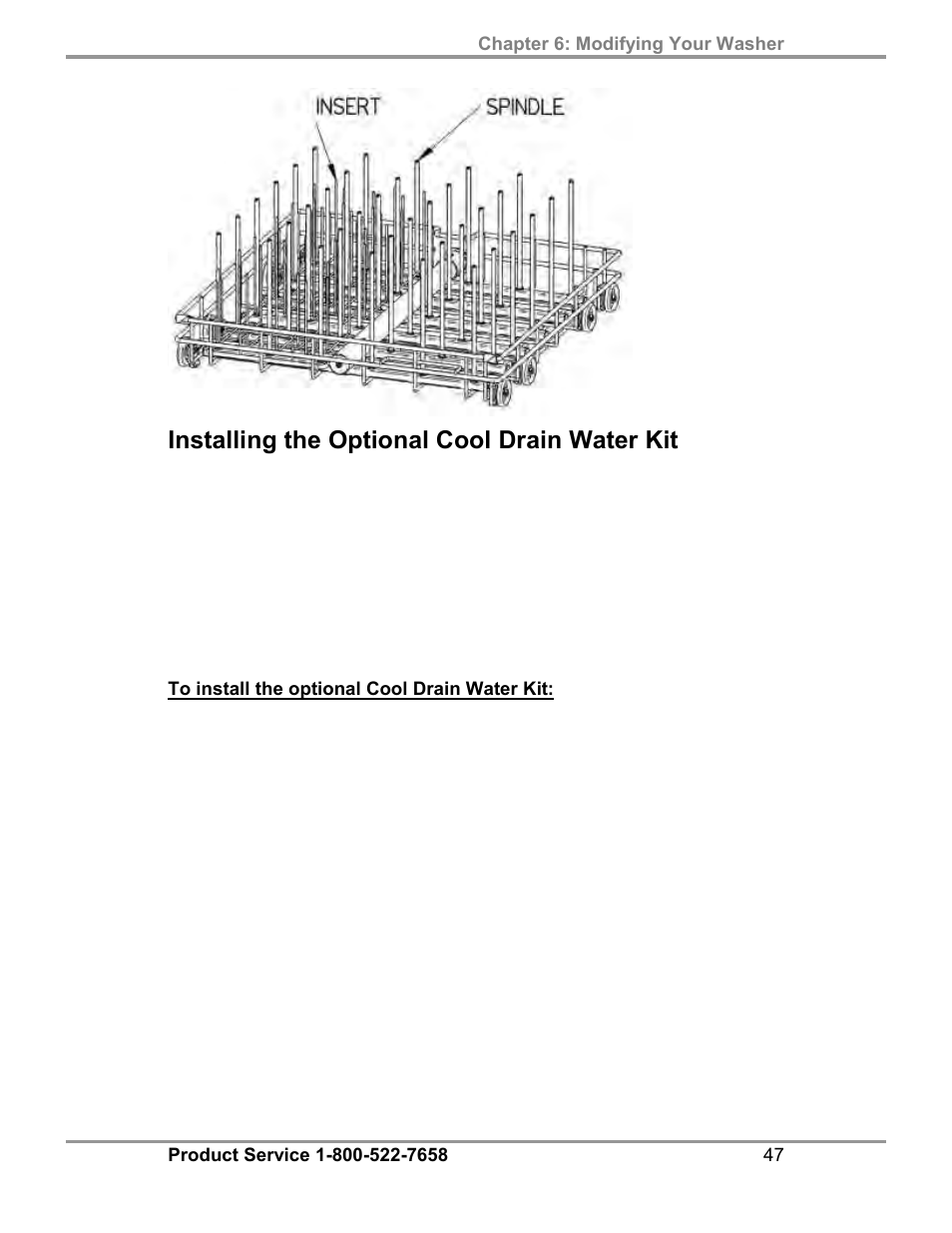 Installing the optional cool drain water kit | Labconco FlaskScrubber Vantage Series Glassware Washers 4540031 User Manual | Page 51 / 74