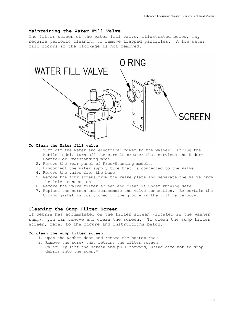 Labconco SteamScrubbe & FlaskScrubbe Glassware Washers 44204 Series User Manual | Page 15 / 81
