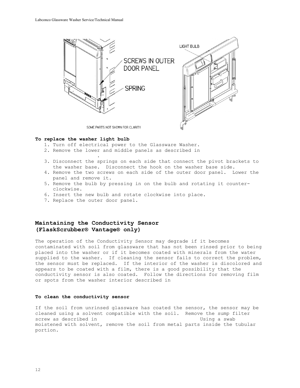 Labconco SteamScrubbe & FlaskScrubbe Glassware Washers 44204 Series User Manual | Page 18 / 81