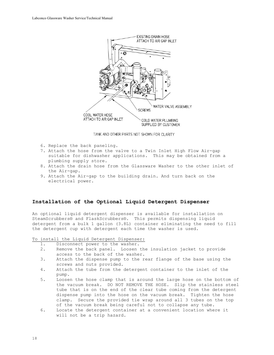Labconco SteamScrubbe & FlaskScrubbe Glassware Washers 44204 Series User Manual | Page 24 / 81