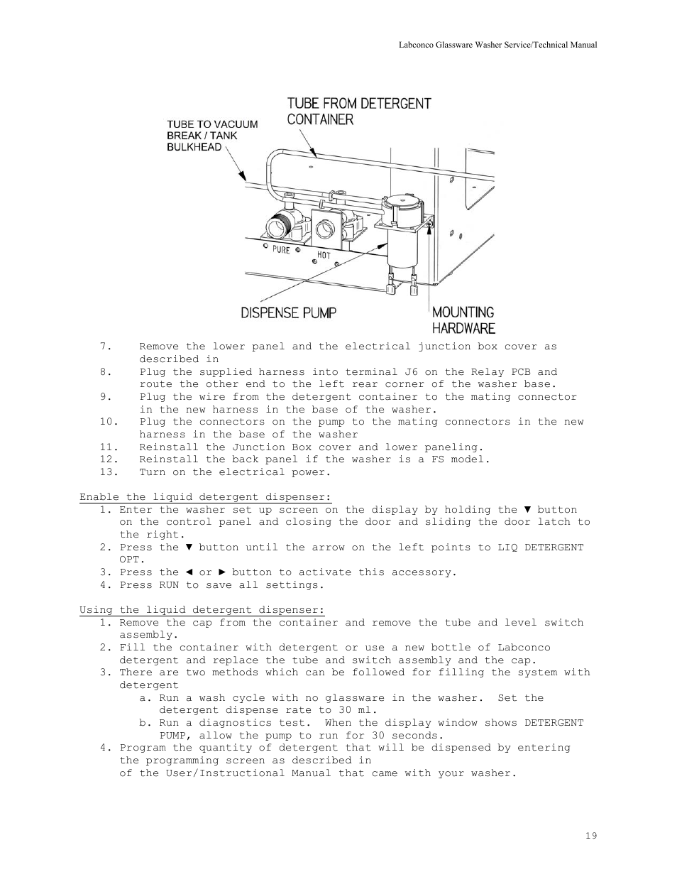 Labconco SteamScrubbe & FlaskScrubbe Glassware Washers 44204 Series User Manual | Page 25 / 81