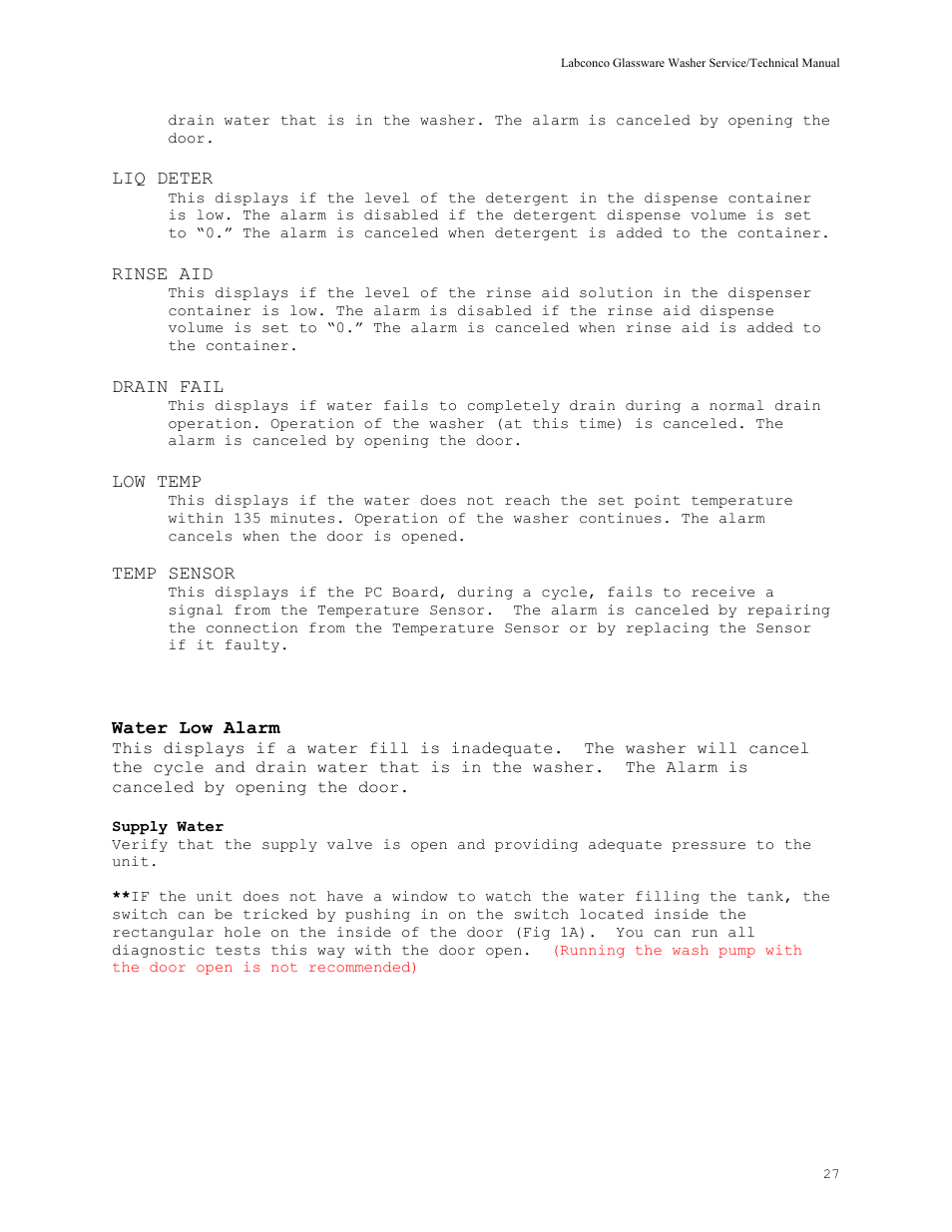 Labconco SteamScrubbe & FlaskScrubbe Glassware Washers 44204 Series User Manual | Page 33 / 81