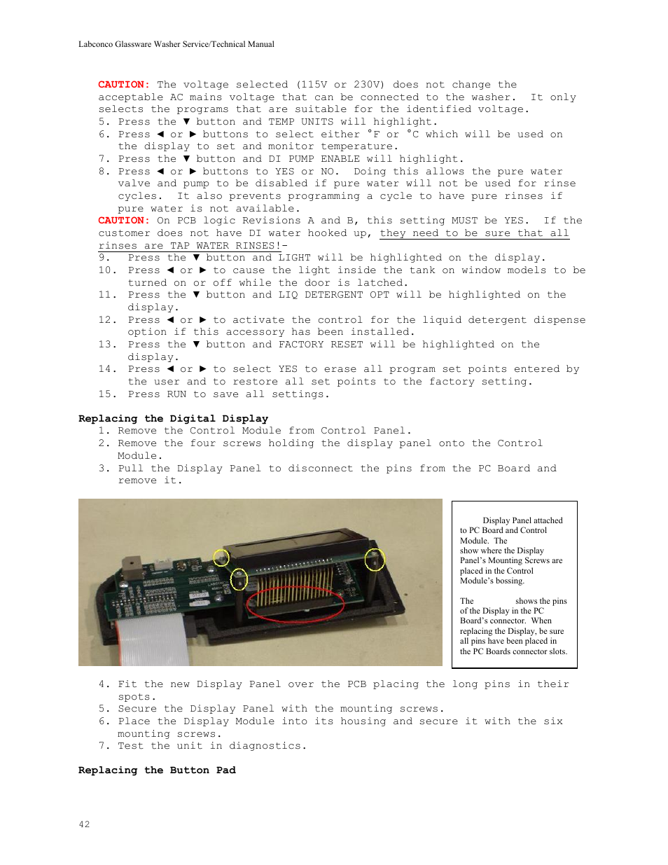 Labconco SteamScrubbe & FlaskScrubbe Glassware Washers 44204 Series User Manual | Page 48 / 81