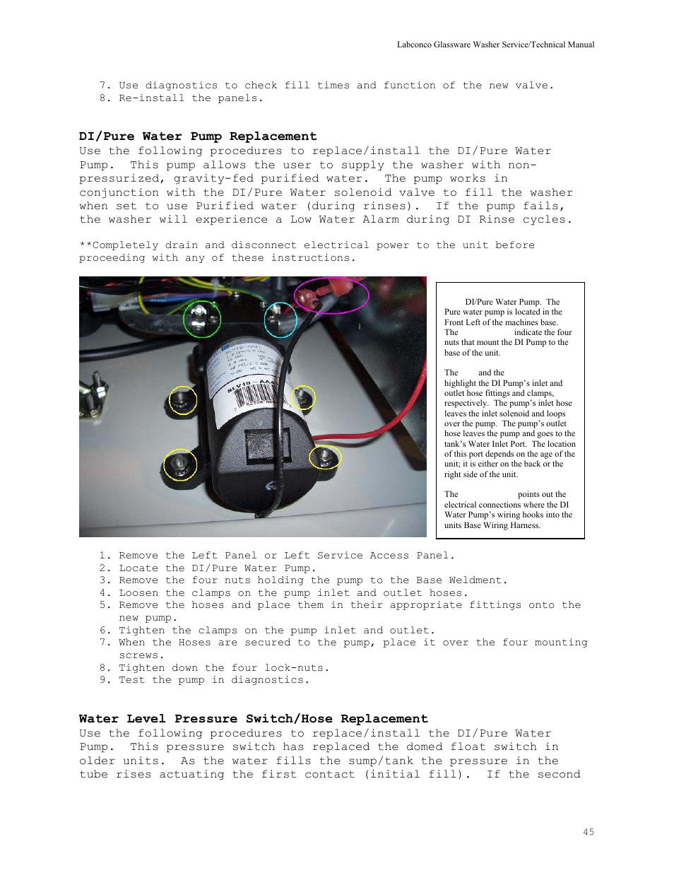 Labconco SteamScrubbe & FlaskScrubbe Glassware Washers 44204 Series User Manual | Page 51 / 81