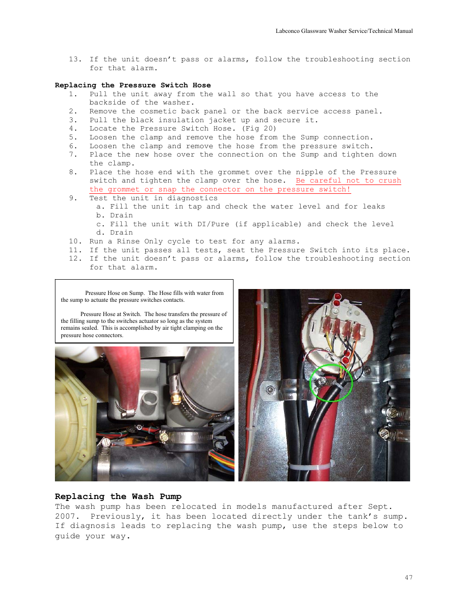 Labconco SteamScrubbe & FlaskScrubbe Glassware Washers 44204 Series User Manual | Page 53 / 81
