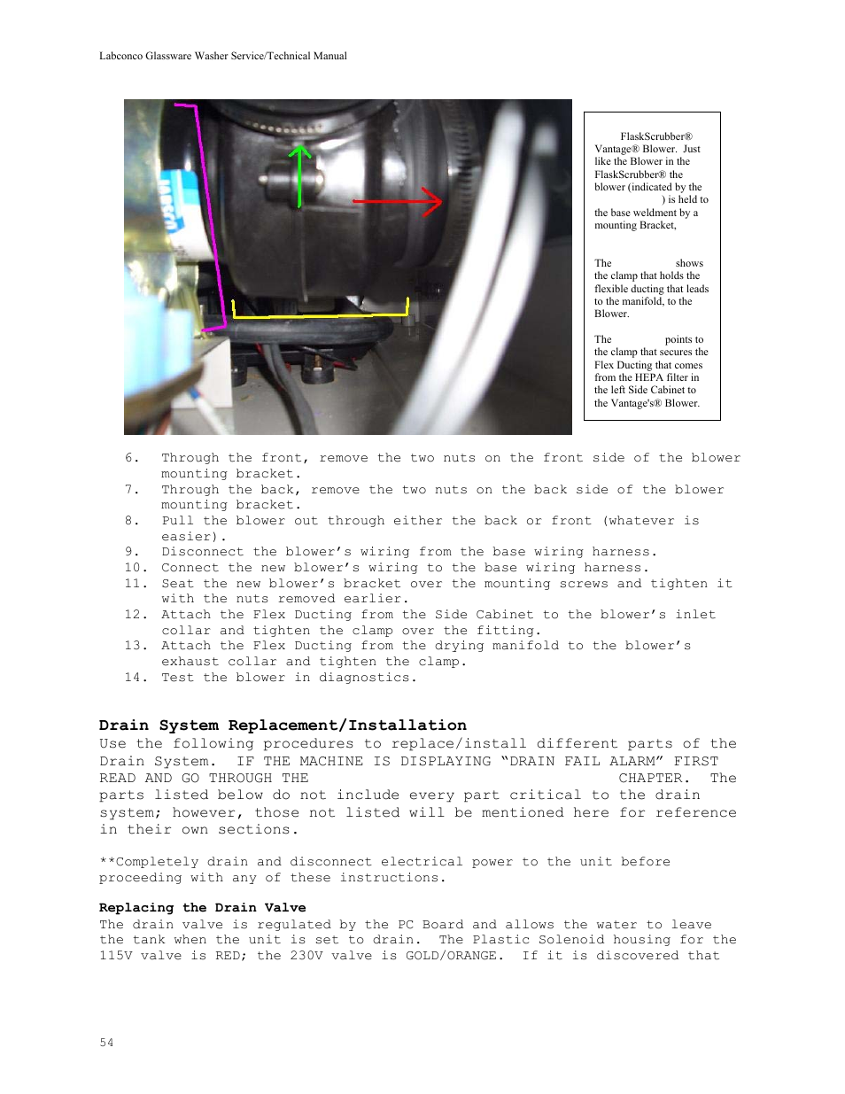 Labconco SteamScrubbe & FlaskScrubbe Glassware Washers 44204 Series User Manual | Page 60 / 81