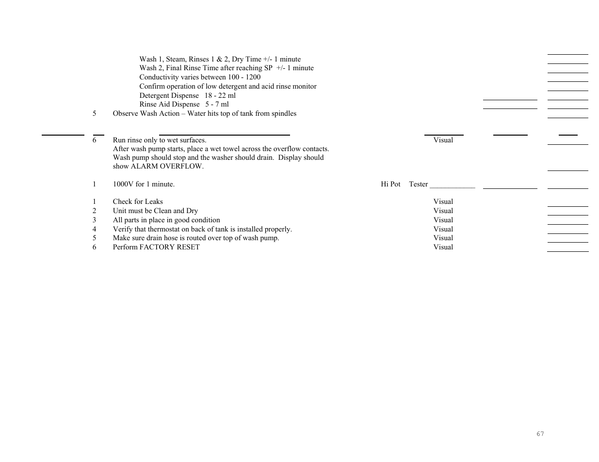 Labconco SteamScrubbe & FlaskScrubbe Glassware Washers 44204 Series User Manual | Page 73 / 81