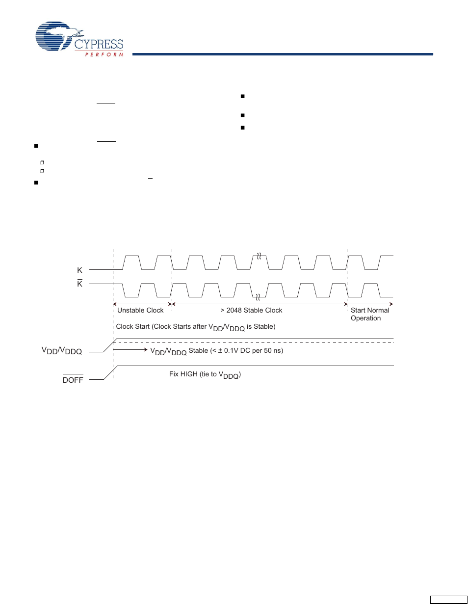 Power up sequence in qdr-ii+ sram, Power up sequence, Dll constraints | Power up waveforms | Cypress CY7C1241V18 User Manual | Page 20 / 28