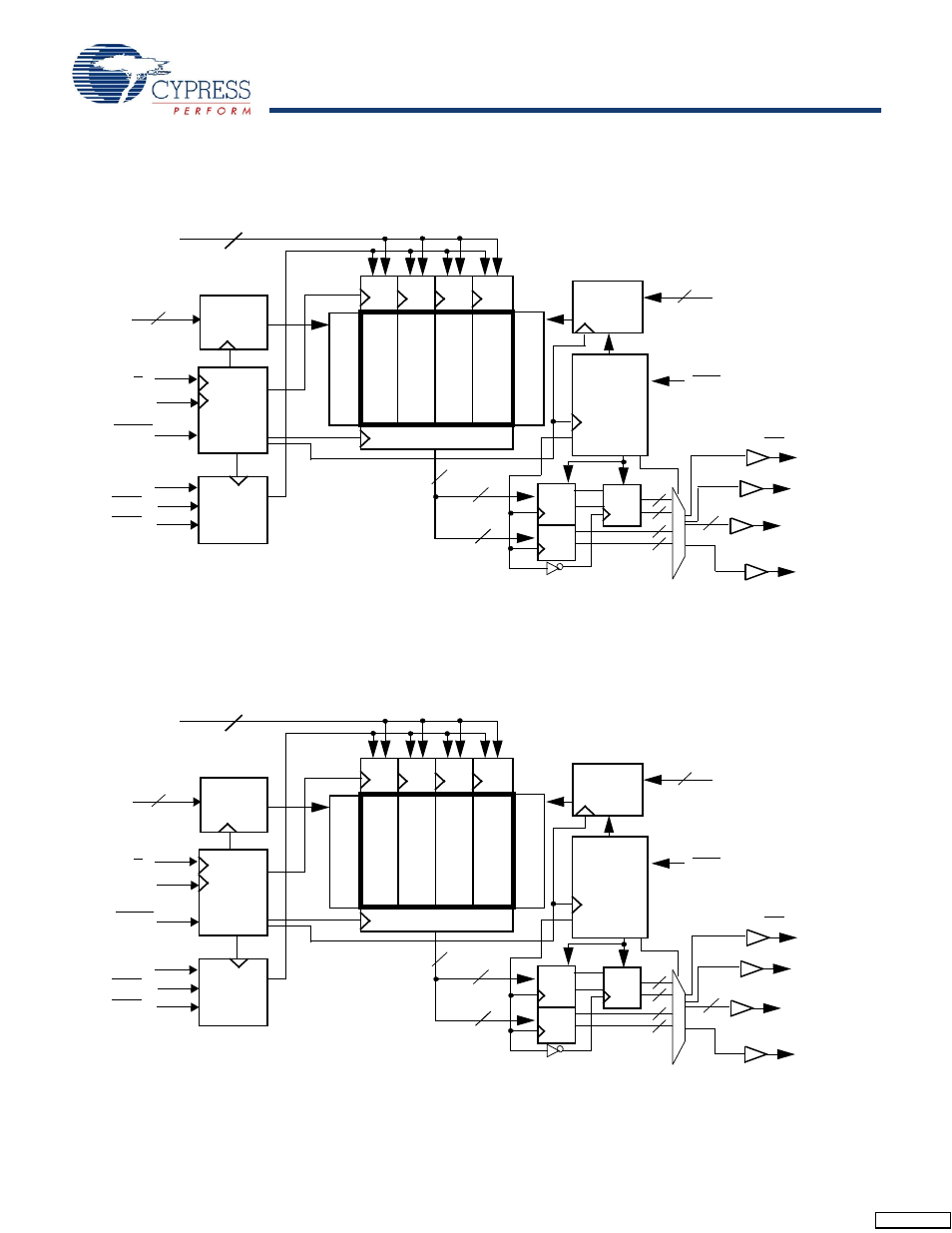 Logic block diagram (cy7c1243v18), Logic block diagram (cy7c1245v18) | Cypress CY7C1241V18 User Manual | Page 3 / 28