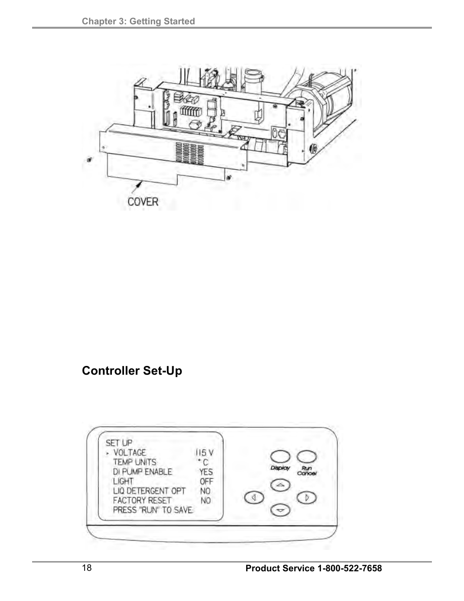 Controller set-up | Labconco SteamScrubbe & FlaskScrubbe Glassware Washers 45781 Series User Manual | Page 22 / 71