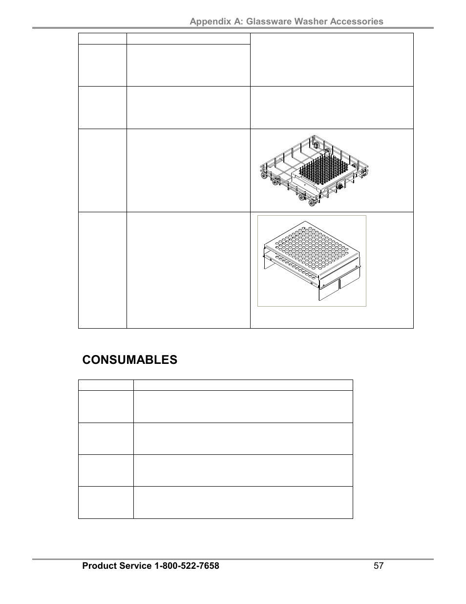 Consumables | Labconco SteamScrubbe & FlaskScrubbe Glassware Washers 45781 Series User Manual | Page 61 / 71