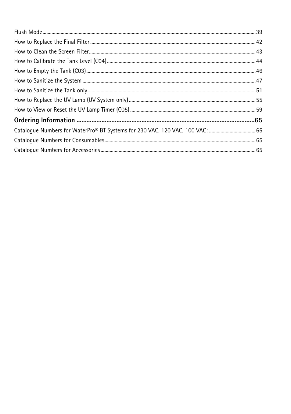 Labconco WaterPr BT Systems 90151 Series User Manual | Page 6 / 74