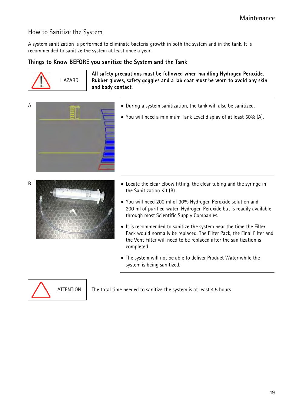 How to sanitize the system, Nd how to sanitize the, System | Maintenance | Labconco WaterPr BT Systems 90153 Series User Manual | Page 57 / 76
