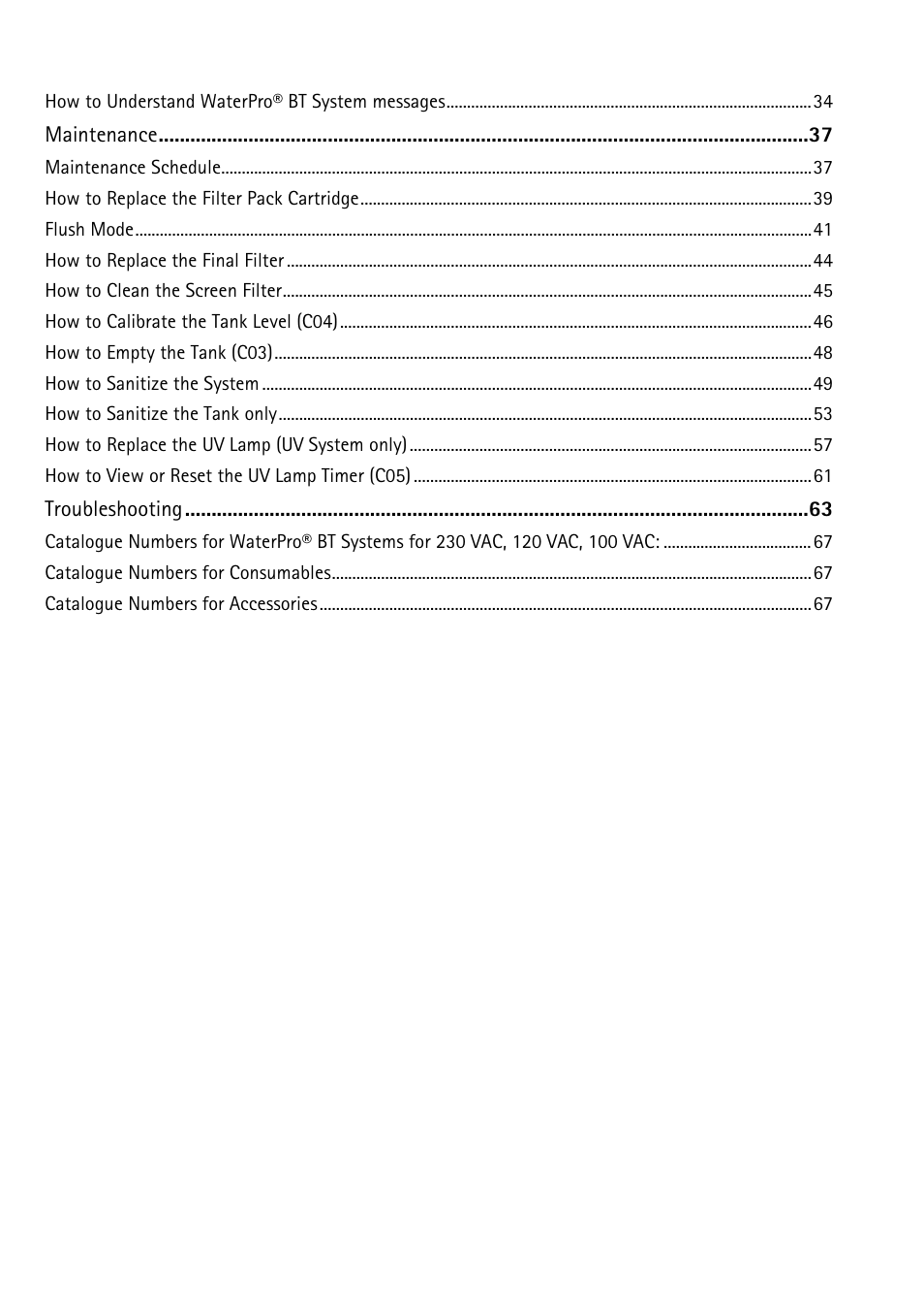 Labconco WaterPr BT Systems 90153 Series User Manual | Page 6 / 76