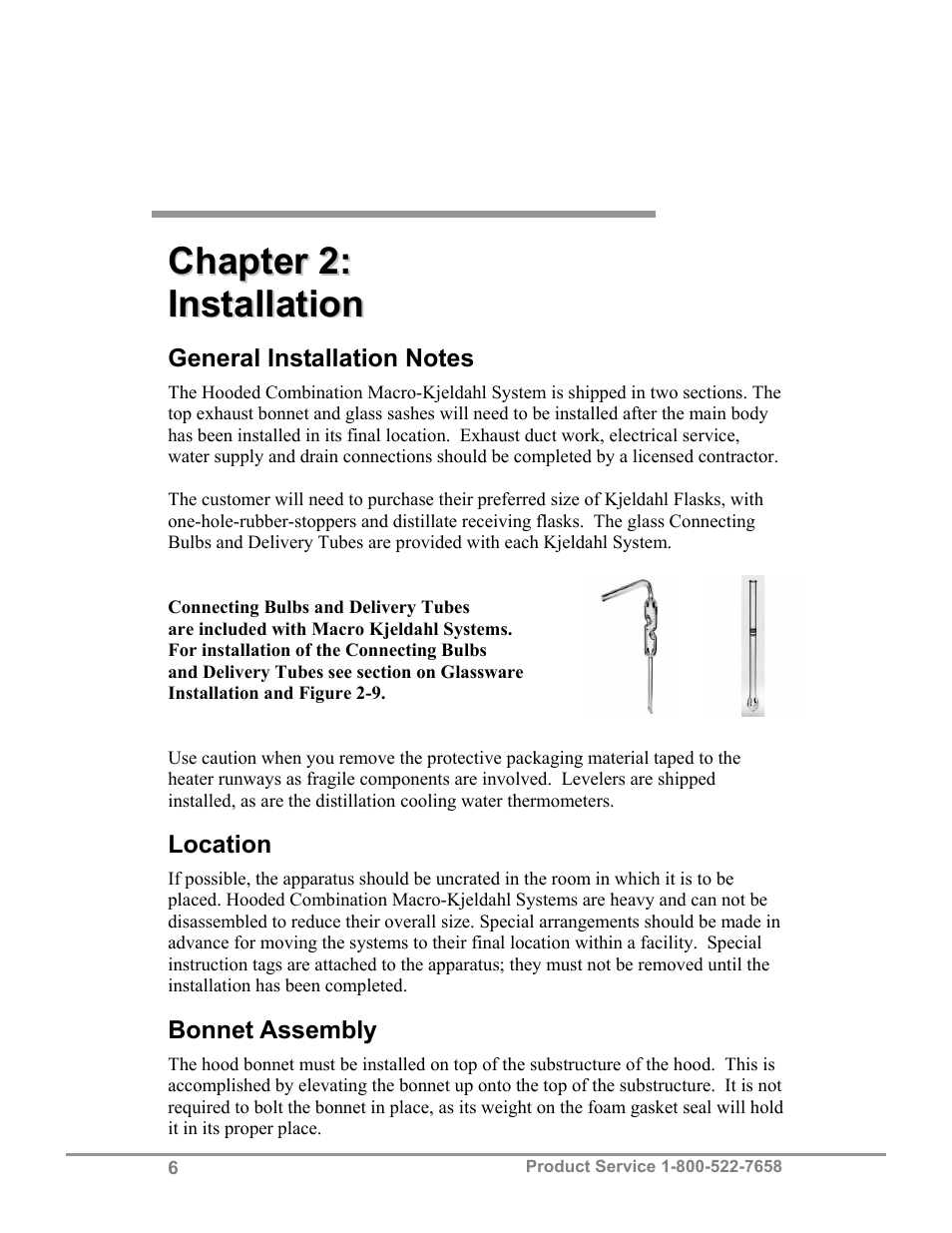 Labconco Hooded Combination (Macro) Kjeldahl Systems 21178 Series User Manual | Page 10 / 27