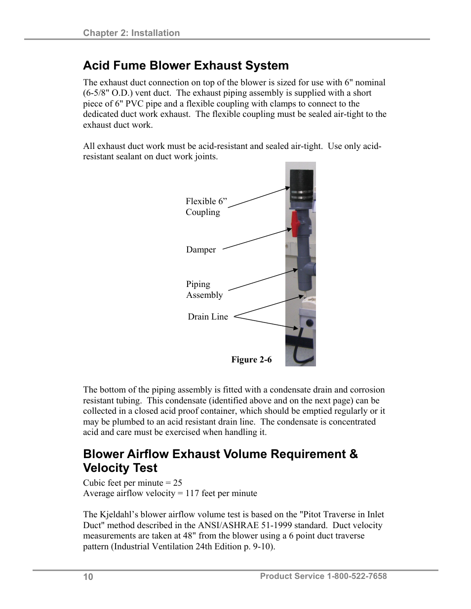 Acid fume blower exhaust system | Labconco Hooded Combination (Macro) Kjeldahl Systems 21178 Series User Manual | Page 14 / 27
