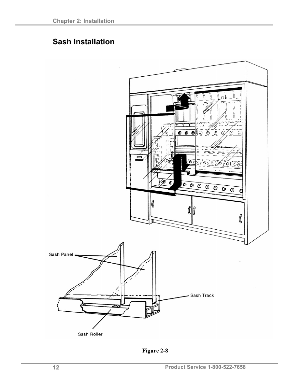 Sash installation | Labconco Hooded Combination (Macro) Kjeldahl Systems 21178 Series User Manual | Page 16 / 27