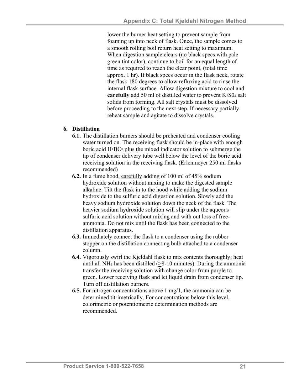 Labconco Hooded Combination (Macro) Kjeldahl Systems 21178 Series User Manual | Page 25 / 27