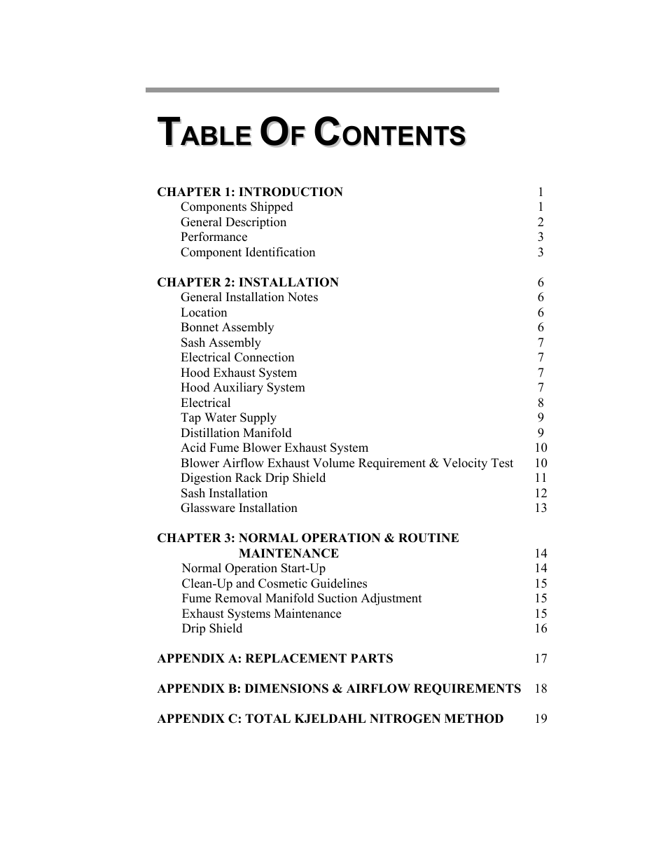 Labconco Hooded Combination (Macro) Kjeldahl Systems 21178 Series User Manual | Page 3 / 27