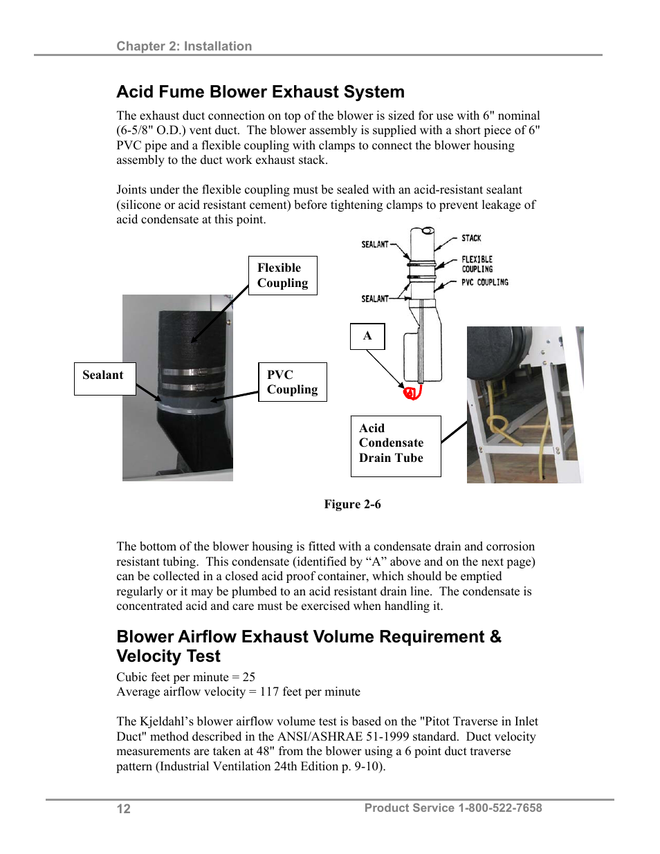 Acid fume blower exhaust system | Labconco Hooded Combination (Macro) Kjeldahl Systems 21179 Series User Manual | Page 15 / 29