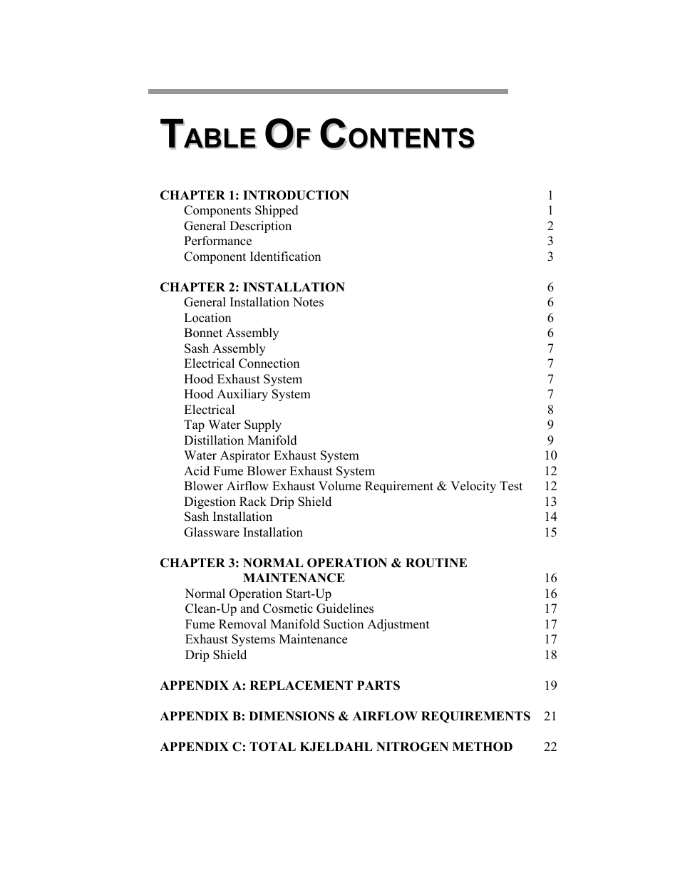 Labconco Hooded Combination (Macro) Kjeldahl Systems 21179 Series User Manual | Page 3 / 29