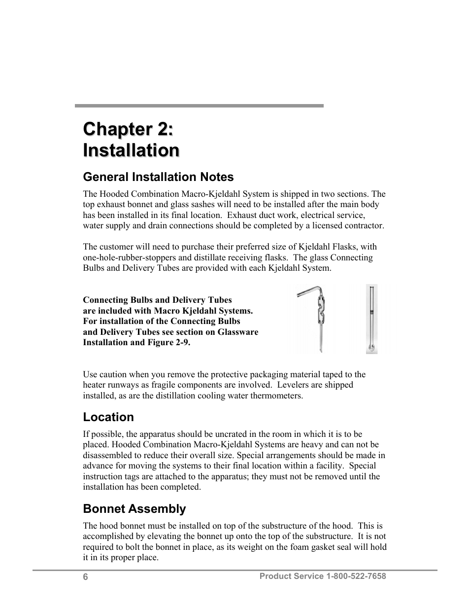 Labconco Hooded Combination (Macro) Kjeldahl Systems 21179 Series User Manual | Page 9 / 29