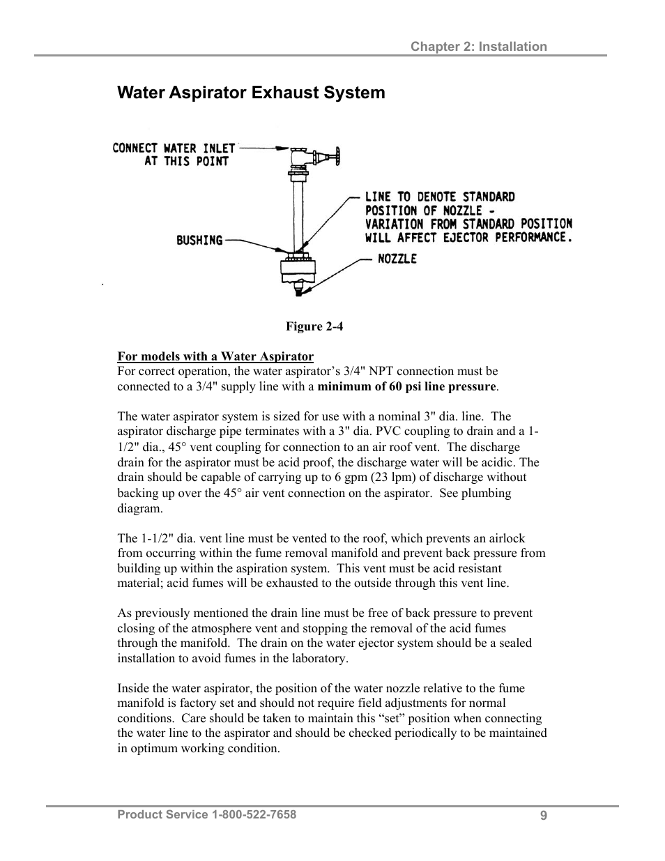 Water aspirator exhaust system | Labconco Open Combination (Macro) Kjeldahl Systems 21237 Series User Manual | Page 12 / 27