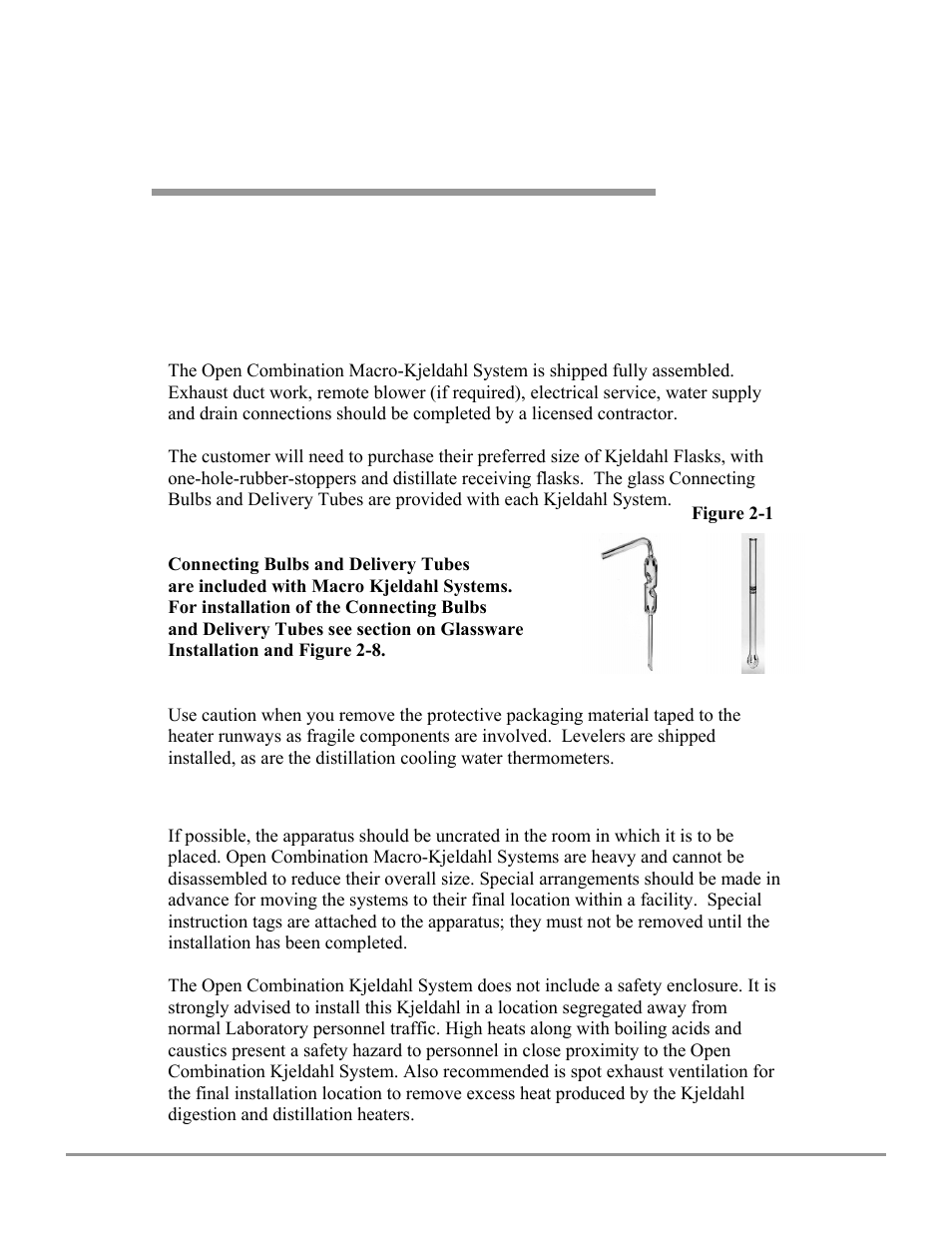 Labconco Open Combination (Macro) Kjeldahl Systems 2123Series User Manual | Page 10 / 25