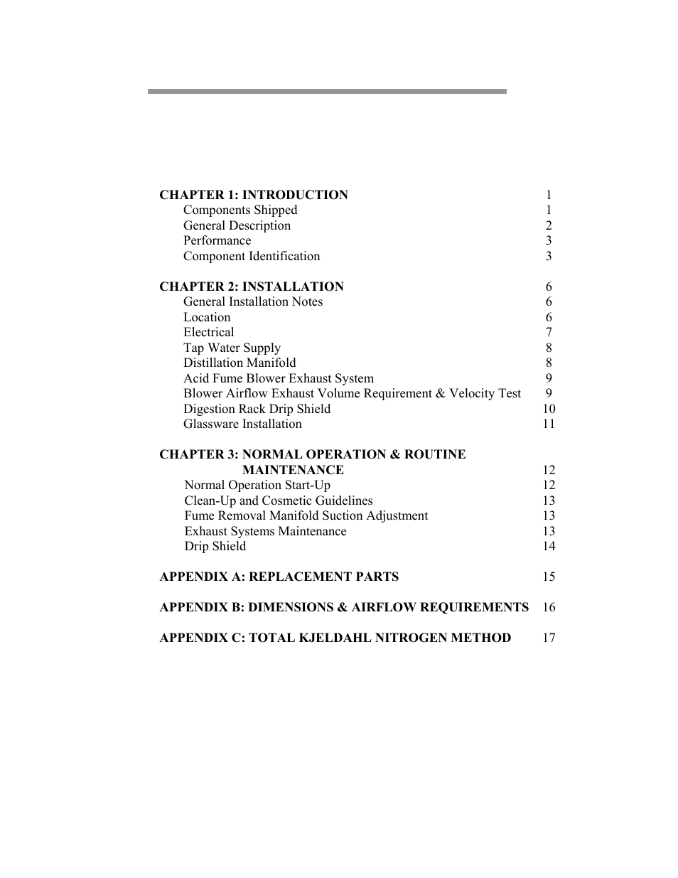 Labconco Open Combination (Macro) Kjeldahl Systems 2123Series User Manual | Page 3 / 25