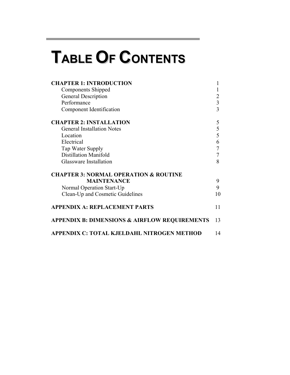 Labconco Two and Six-Place (Macro) Kjeldahl Distillation Systems 2127603 User Manual | Page 3 / 21