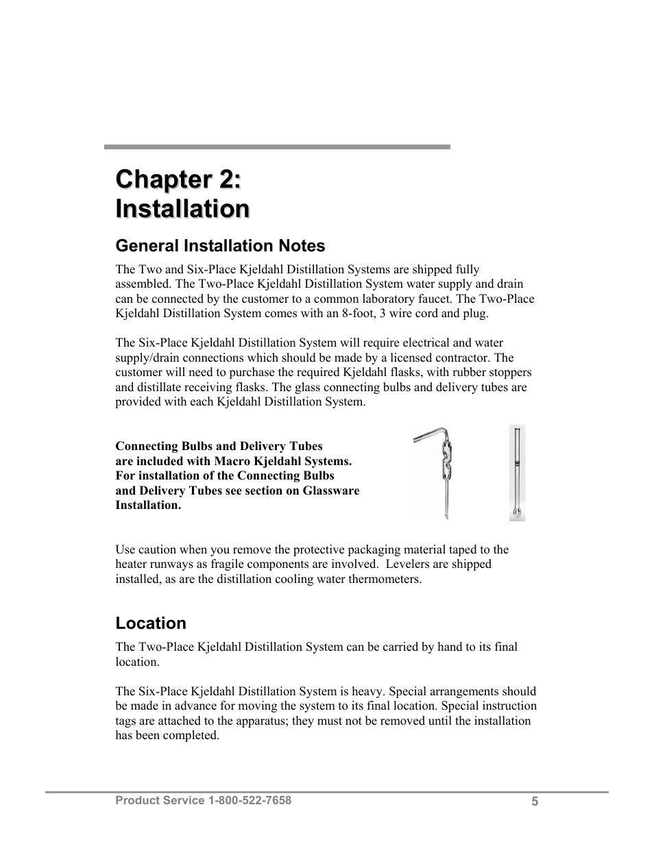 Labconco Two and Six-Place (Macro) Kjeldahl Distillation Systems 2127603 User Manual | Page 8 / 21