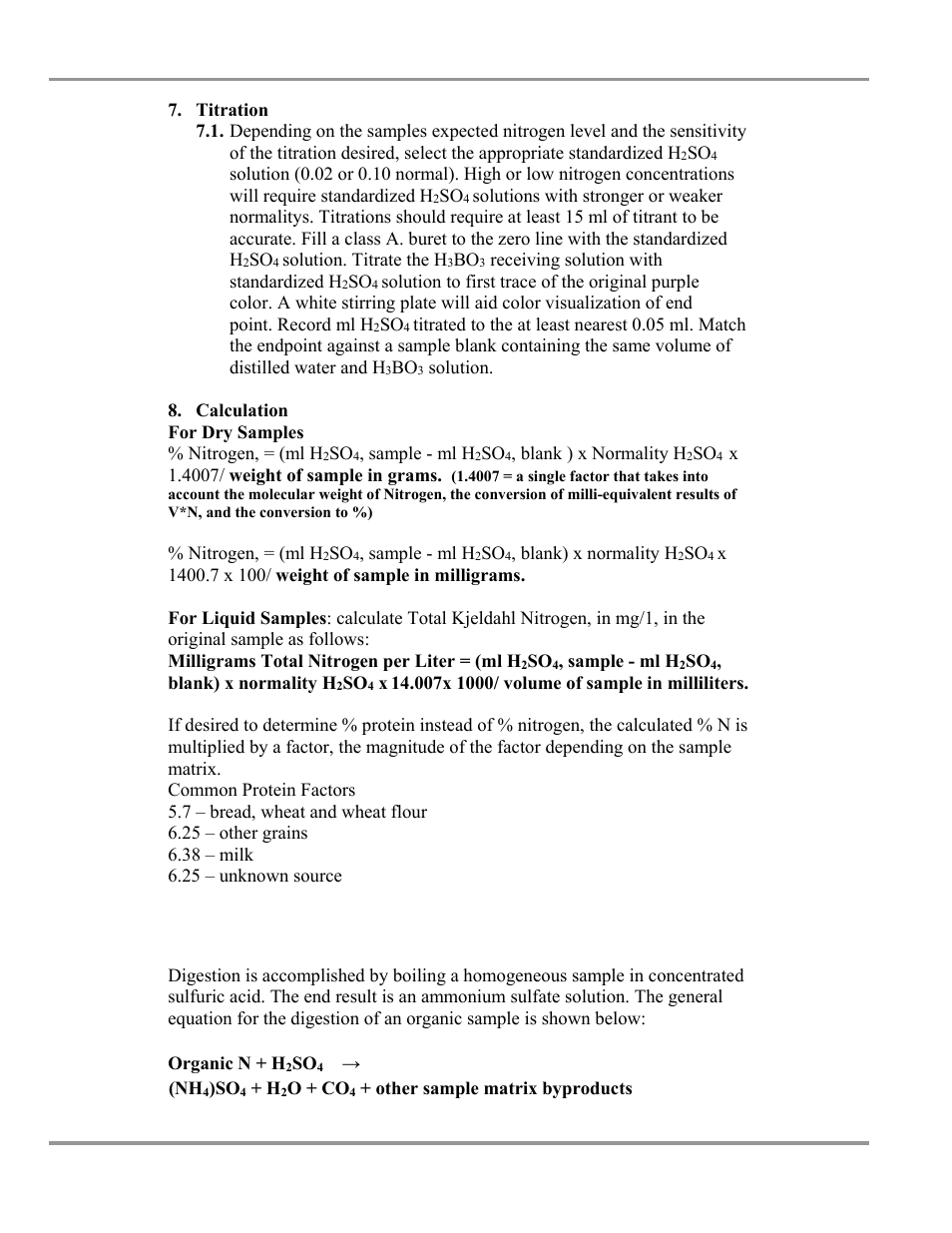 Total kjeldahl nitrogen method overview | Labconco Two and Six-Place (Macro) Kjeldahl Distillation Systems 2125603 User Manual | Page 22 / 23