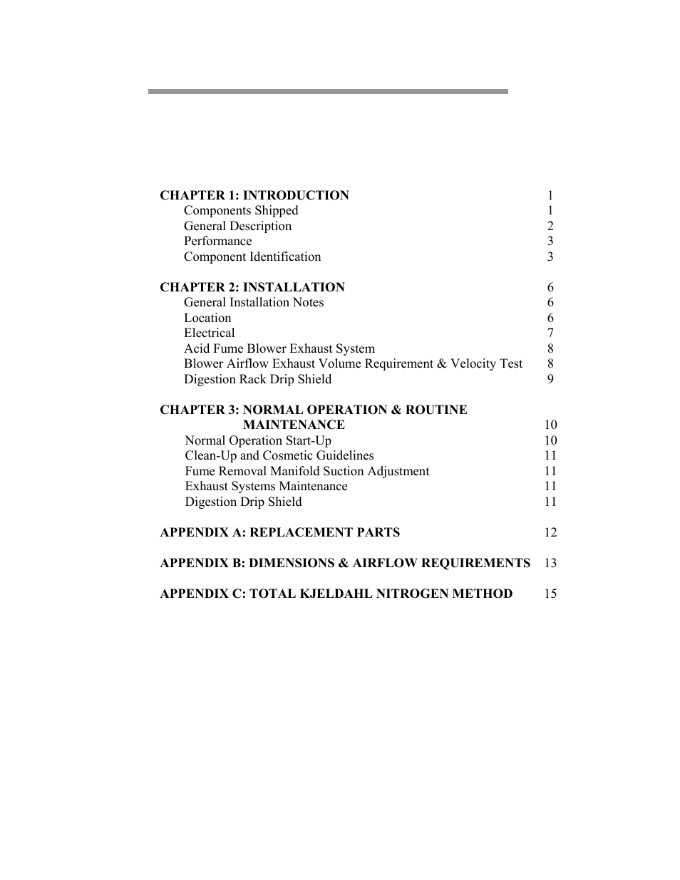 Labconco Two and Six-Place (Macro) Kjeldahl Distillation Systems 2125603 User Manual | Page 3 / 23