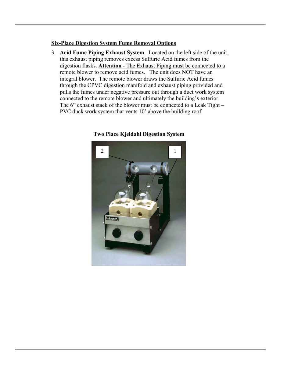 Labconco Two and Six-Place (Macro) Kjeldahl Distillation Systems 2125603 User Manual | Page 8 / 23