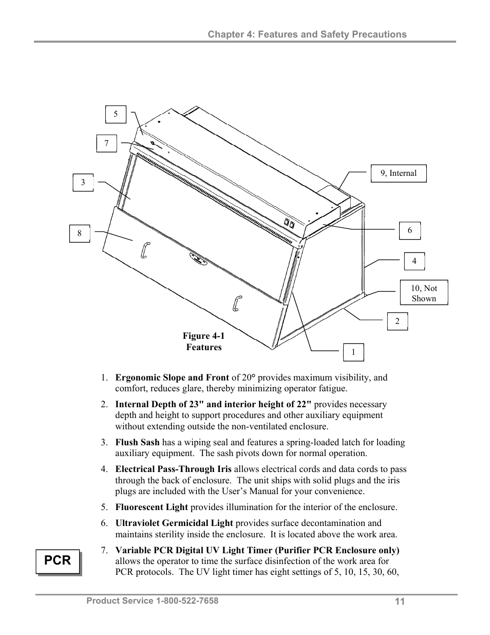 Labconco Purifie Non-Ventilated PCR & Tissue Culture Enclosures 3952420 User Manual | Page 15 / 27