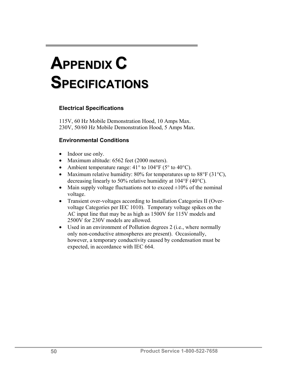 Labconco Protector Demonstration Hoods 3945021 User Manual | Page 54 / 60