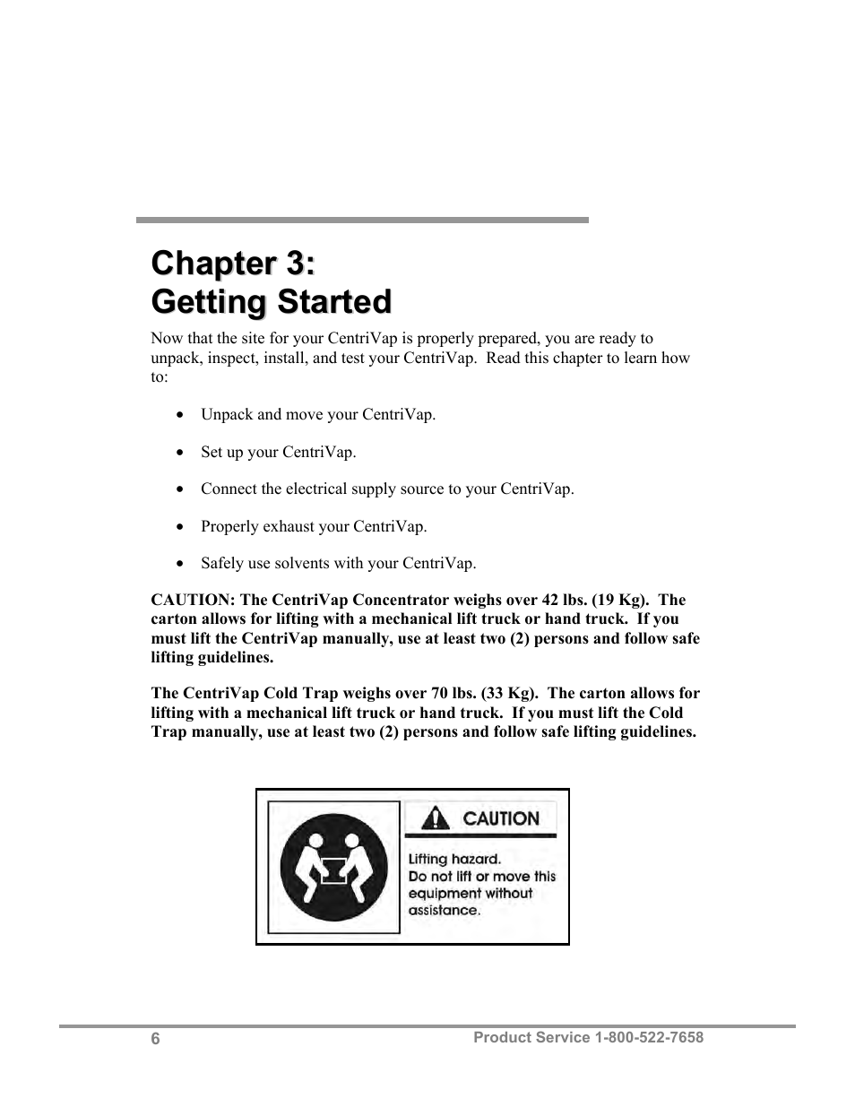 Labconco CentriVap Centrifugal Concentrators and Cold Traps 74750 Series User Manual | Page 10 / 53