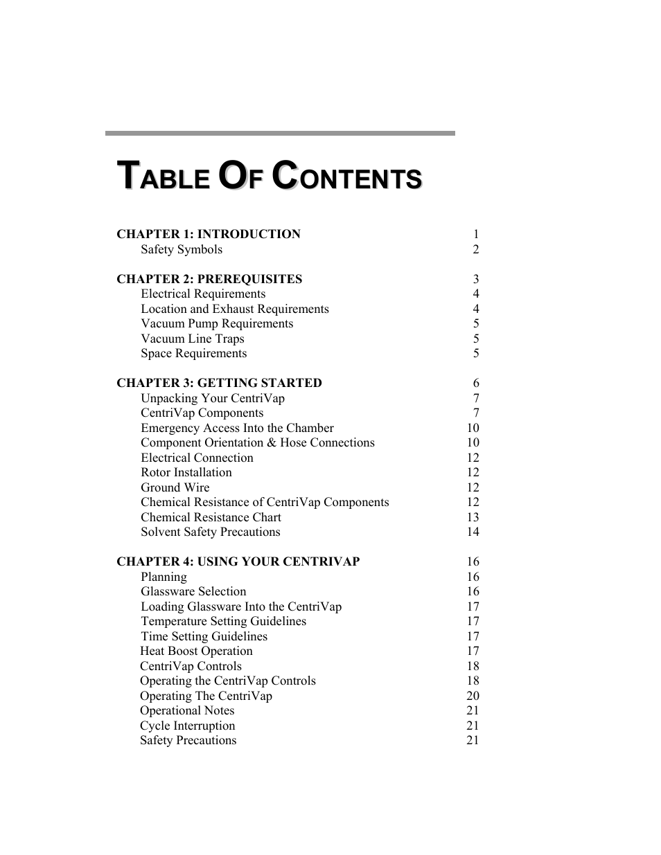 Labconco CentriVap Centrifugal Concentrators and Cold Traps 74750 Series User Manual | Page 3 / 53