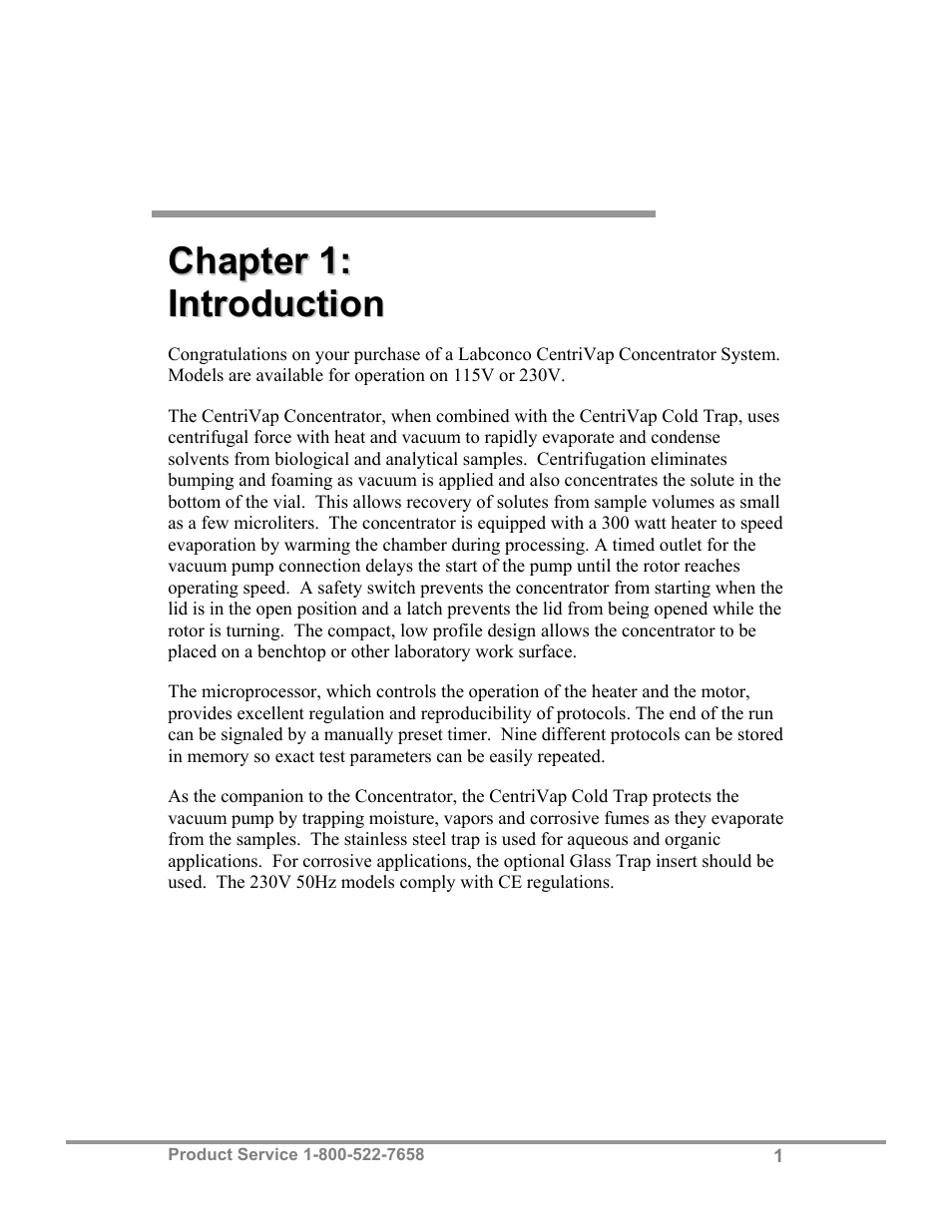Labconco CentriVap Centrifugal Concentrators and Cold Traps 74750 Series User Manual | Page 5 / 53