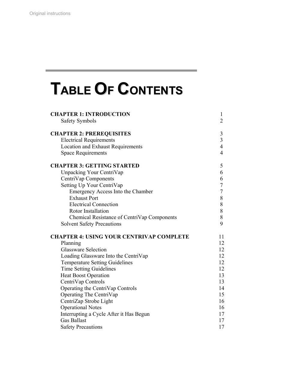 Labconco CentriVap Complete Vacuum Concentrator 73150 Series User Manual | Page 3 / 38